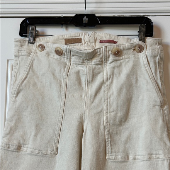 Pilcro Off-White Flare Jeans - Picture 2 of 12
